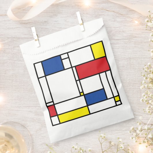Mondrian Minimalistisch Geometric De Stijl Moderne Geschenktütchen (Ausgeschnitten)