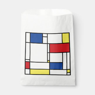 Mondrian Minimalistisch Geometric De Stijl Moderne Geschenktütchen