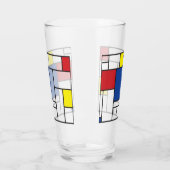 Mondrian Minimalistisch Geometric De Stijl Moderne Glas (Links)