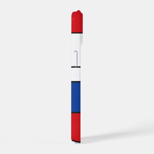 Mondrian Minimalistisch Geometric De Stijl Moderne iPhone 15 Hülle (Rechte Seite)