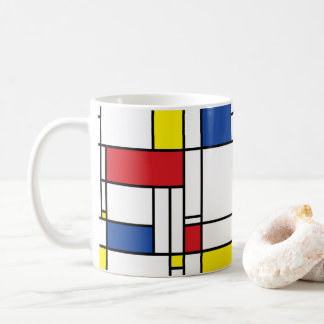 Mondrian Minimalistisch Geometric De Stijl Moderne Kaffeetasse