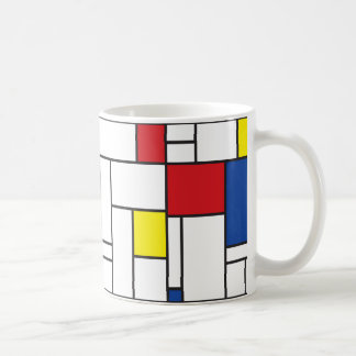 Mondrian Minimalistisch Geometric De Stijl Moderne Kaffeetasse