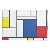 Mondrian Minimalistisch Geometric De Stijl Moderne Kissenbezug (Rückseite)