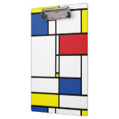 Mondrian Minimalistisch Geometric De Stijl Moderne Klemmbrett (Links)