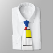 Mondrian Minimalistisch Geometric De Stijl Moderne Krawatte (Gebunden)