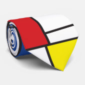 Mondrian Minimalistisch Geometric De Stijl Moderne Krawatte (Gerollt)