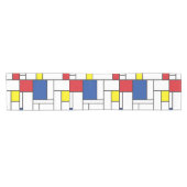 Mondrian Minimalistisch Geometric De Stijl Moderne Kurzer Tischläufer (Horizontal)