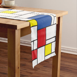 Mondrian Minimalistisch Geometric De Stijl Moderne Kurzer Tischläufer