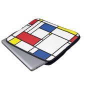Mondrian Minimalistisch Geometric De Stijl Moderne Laptopschutzhülle (Vorne Knopf)