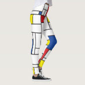 Mondrian Minimalistisch Geometric De Stijl Moderne Leggings (Rechts)