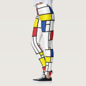 Mondrian Minimalistisch Geometric De Stijl Moderne Leggings (Links)