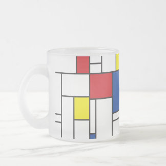 Mondrian Minimalistisch Geometric De Stijl Moderne Mattglastasse