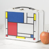 Mondrian Minimalistisch Geometric De Stijl Moderne Metall Brotdose (Beispiel)