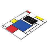 Mondrian Minimalistisch Geometric De Stijl Moderne Notizblock (Linke Seite)