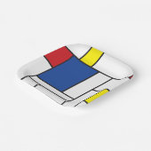 Mondrian Minimalistisch Geometric De Stijl Moderne Pappteller (Gewinkelt)