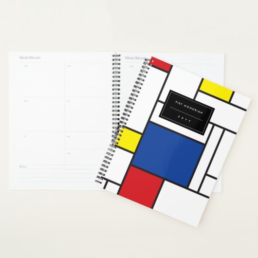 Mondrian Minimalistisch Geometric De Stijl Moderne Planer (Anzeige)