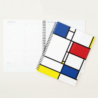 Mondrian Minimalistisch Geometric De Stijl Moderne Planer