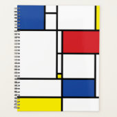 Mondrian Minimalistisch Geometric De Stijl Moderne Planer (Vorderseite)