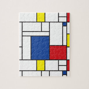 Mondrian Minimalistisch Geometric De Stijl Moderne Puzzle