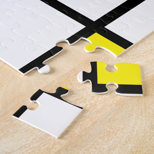 Mondrian Minimalistisch Geometric De Stijl Moderne Puzzle (Seite)