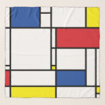 Mondrian Minimalistisch Geometric De Stijl Moderne Schal<br><div class="desc">Original Mondrian Inspiriert Minimalistisch De Stijl Moderne Kunst in Rot, Blau, Gelb und Weiß Farbblöcke Design. Dieses einfache Design zeichnet sich durch moderne geometrische Formen und grafische Farbblöcke in fett schwarzen Linien, weißen und leuchtenden Primärfarben aus. Es wird von Piet Mondrians abstrakten Werken und der De Stijl & Neo Plasticism-Bewegung...</div>