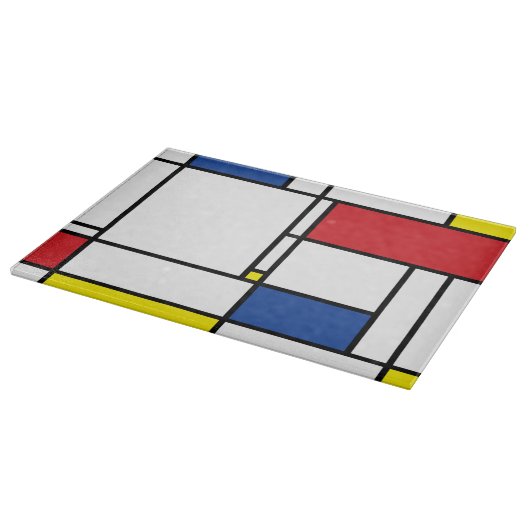 Mondrian Minimalistisch Geometric De Stijl Moderne Schneidebrett (Ecke)