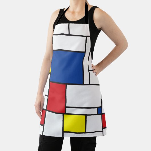Mondrian Minimalistisch Geometric De Stijl Moderne Schürze (InSitu)