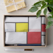 Mondrian Minimalistisch Geometric De Stijl Moderne Seidenpapier (Geschenk)