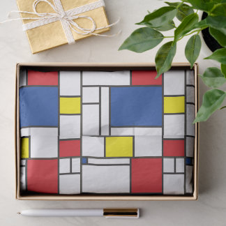 Mondrian Minimalistisch Geometric De Stijl Moderne Seidenpapier