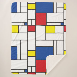 Mondrian Minimalistisch Geometric De Stijl Moderne Sherpadecke