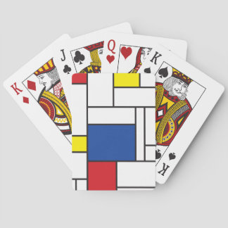 Mondrian Minimalistisch Geometric De Stijl Moderne Spielkarten