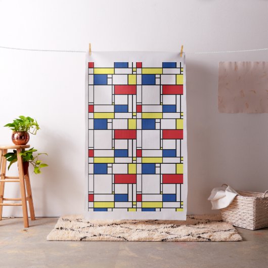 Mondrian Minimalistisch Geometric De Stijl Moderne Stoff (Beispiel)