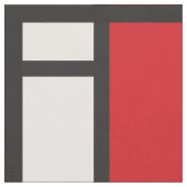 Mondrian Minimalistisch Geometric De Stijl Moderne Stoff (Nahaufnahme)