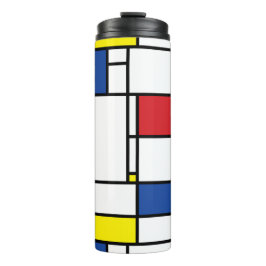 Mondrian Minimalistisch Geometric De Stijl Moderne Thermosbecher