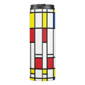 Mondrian Minimalistisch Geometric De Stijl Moderne Thermosbecher (Rückseite)