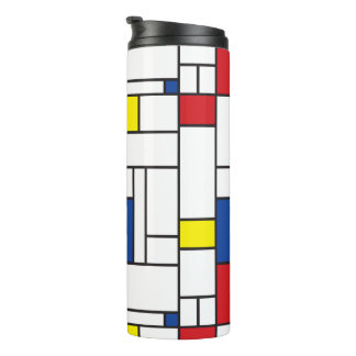 Mondrian Minimalistisch Geometric De Stijl Moderne Thermosbecher
