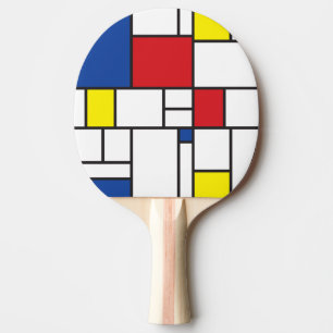 Mondrian Minimalistisch Geometric De Stijl Moderne Tischtennis Schläger