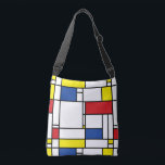 Mondrian Minimalistisch Geometric De Stijl Moderne Tragetaschen Mit Langen Trägern<br><div class="desc">Original Mondrian Inspiriert Minimalistisch De Stijl Moderne Kunst in Rot, Blau, Gelb und Weiß Farbblöcke Design. Dieses einfache Design zeichnet sich durch moderne geometrische Formen und grafische Farbblöcke in fett schwarzen Linien, weißen und leuchtenden Primärfarben aus. Es wird von Piet Mondrians abstrakten Werken und der De Stijl & Neo Plasticism-Bewegung...</div>