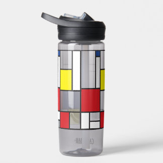 Mondrian Minimalistisch Geometric De Stijl Moderne Trinkflasche