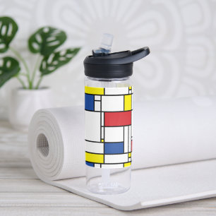 Mondrian Minimalistisch Geometric De Stijl Moderne Trinkflasche