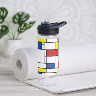 Mondrian Minimalistisch Geometric De Stijl Moderne Trinkflasche