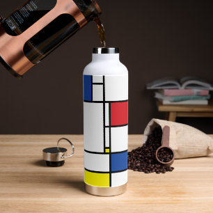 Mondrian Minimalistisch Geometric De Stijl Moderne Trinkflasche