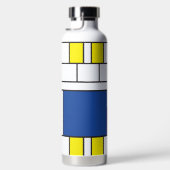 Mondrian Minimalistisch Geometric De Stijl Moderne Trinkflasche (Rechts)