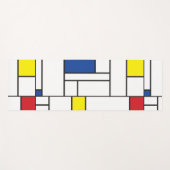 Mondrian Minimalistisch Geometric De Stijl Moderne Yogamatte (Vorderseite (Horizontal))