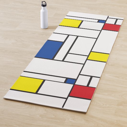 Mondrian Minimalistisch Geometric De Stijl Moderne Yogamatte (Beispiel)