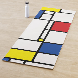 Mondrian Minimalistisch Geometric De Stijl Moderne Yogamatte