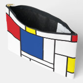 Mondrian Minimalistisch Geometric De Stijl Moderne Zubehörtasche (Offen)