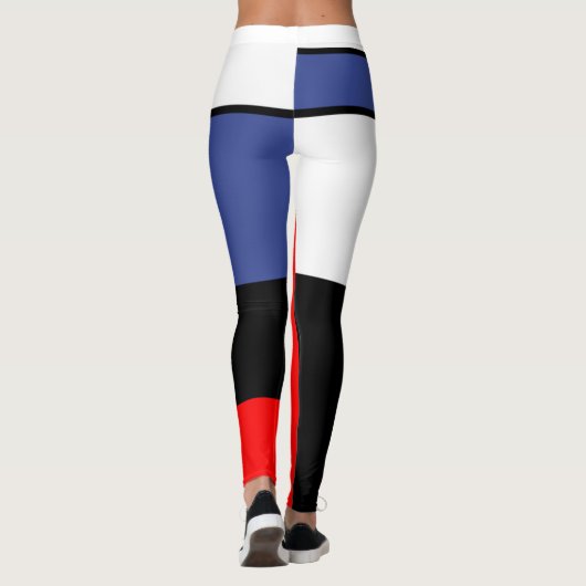 Mondrian, minimalistisch leggings (Rückseite)
