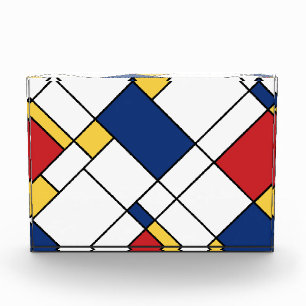 Mondrian Minimalistische Abstrakte Kunstkompositio Fotoblock
