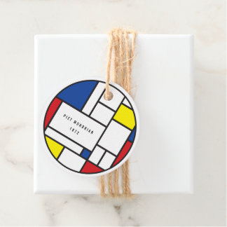 Mondrian Minimalistische Geometrische De Stijl Mod Geschenkanhänger